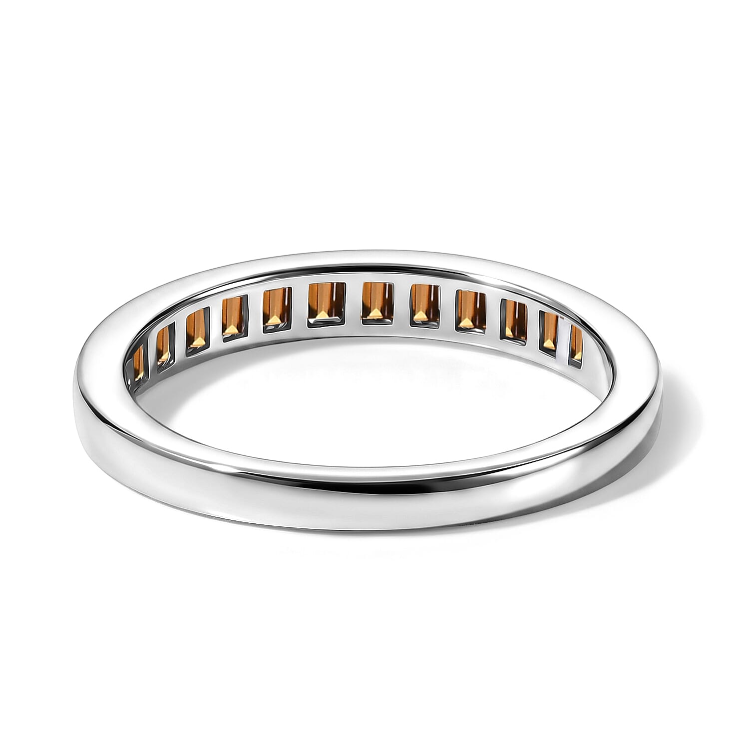 D'Joy - Natural Diamond Band Ring in Sterling Silver 0.25 Ct.