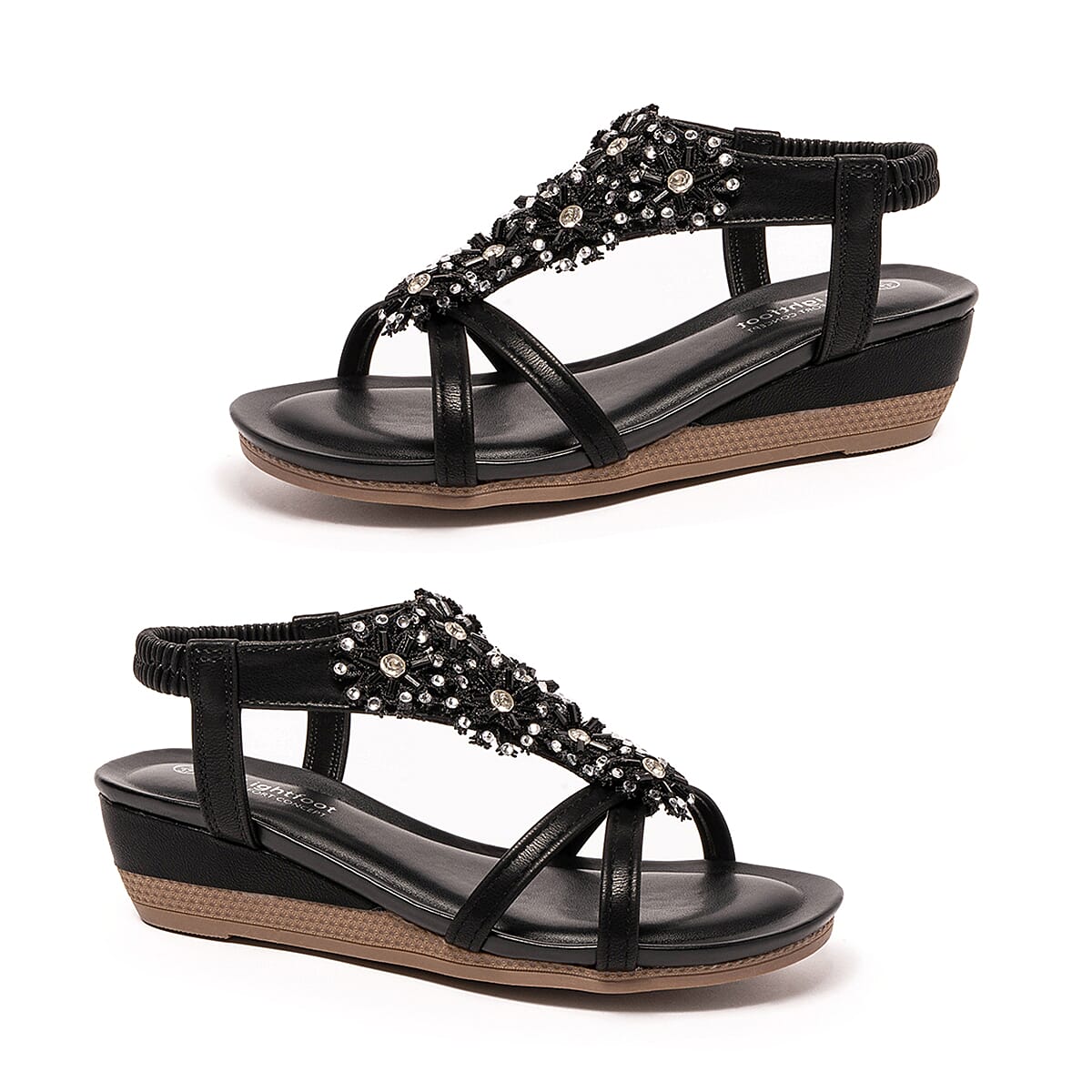 TJC Special Ladies Sandal (Size - 39) - Black
