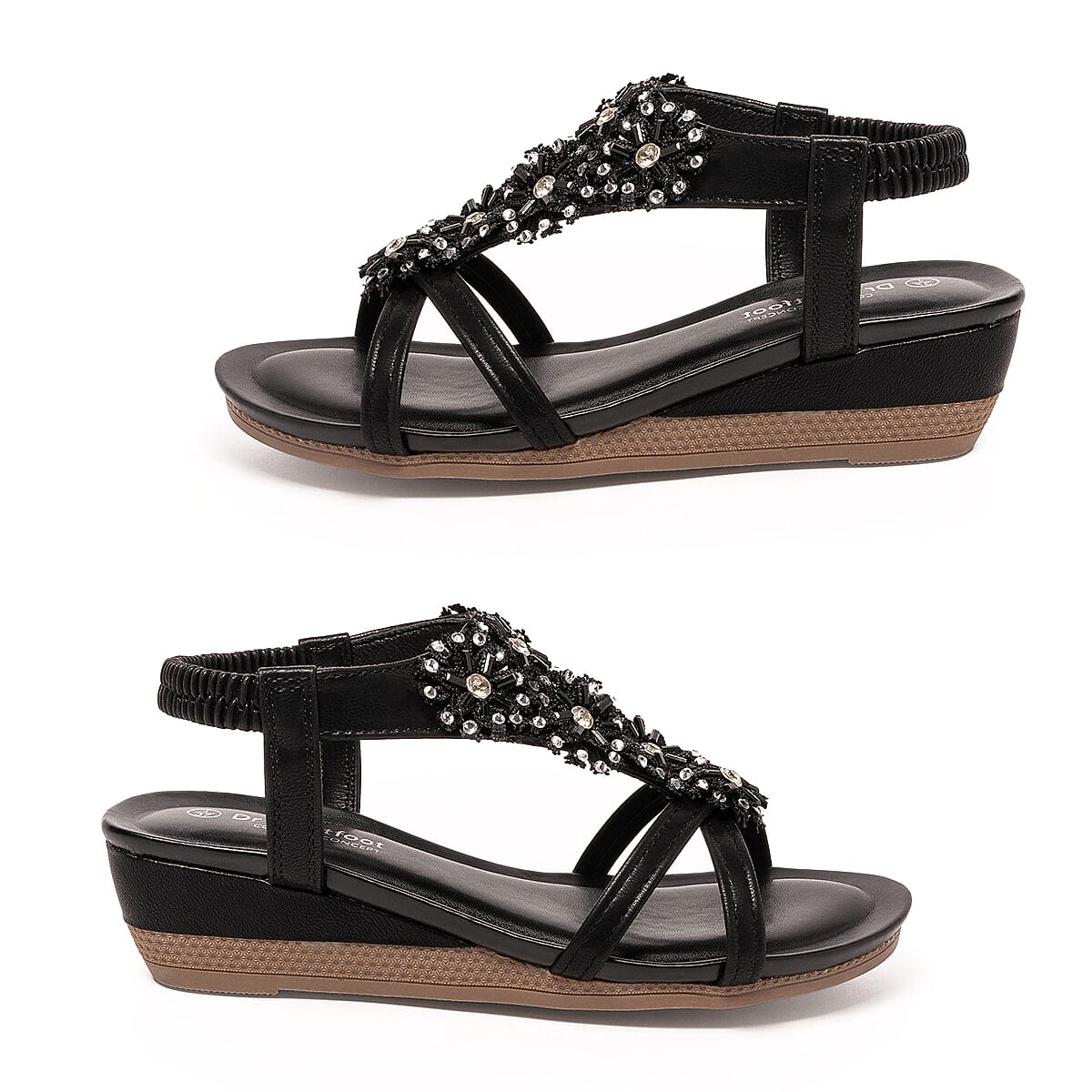 TJC Special Ladies Sandal (Size - 39) - Black
