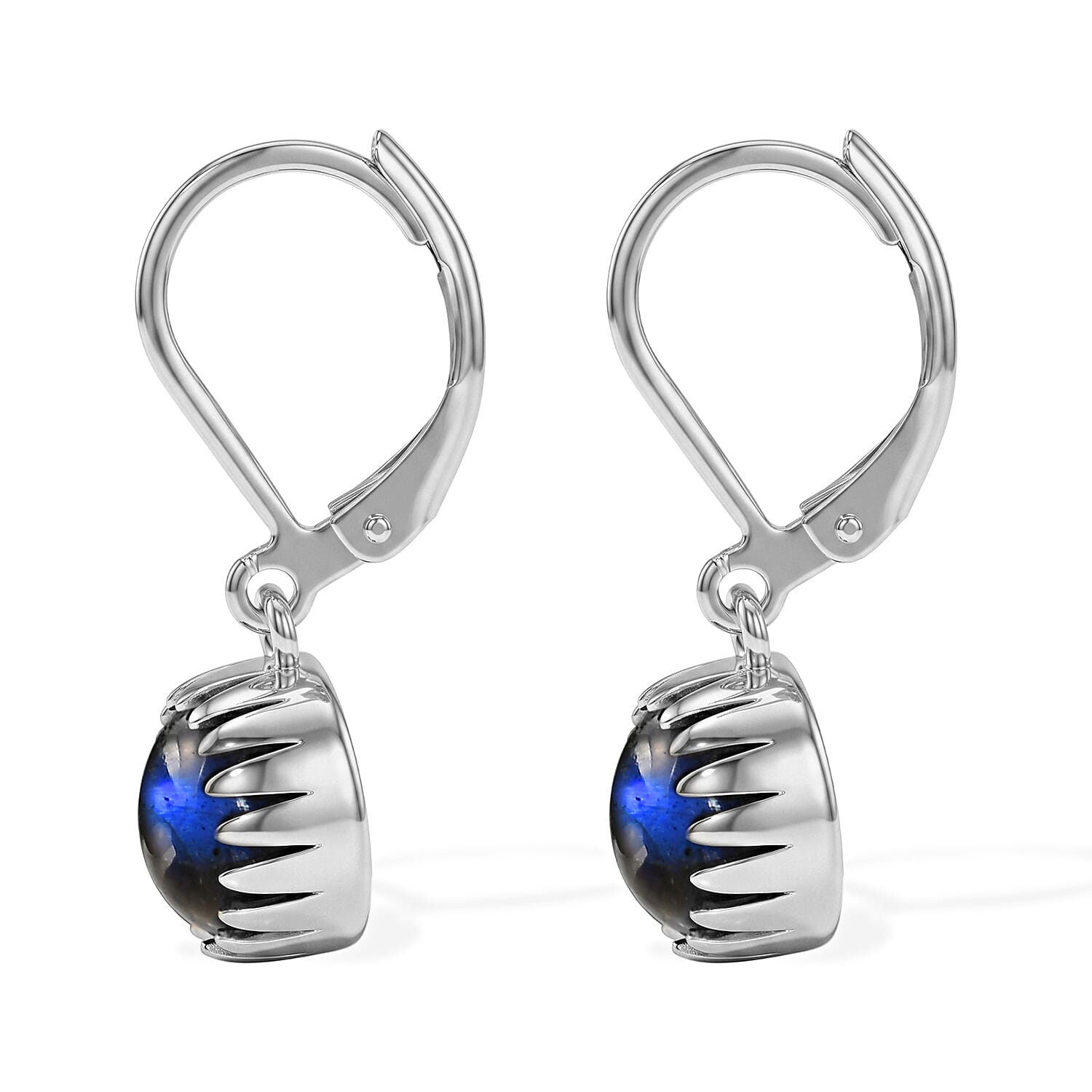 EverTrue - Labradorite Solitaire Lever Back Earring 4.60 Ct.