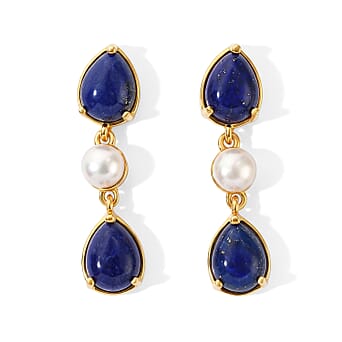 https://tjcuk.sirv.com/Products/86/7/8673375/EverTrue-Lapis-Lazuli-Fresh-Water-Pearl-Dangling-Earring-with-Push-Bac_8673375.jpg?w=342&h=342