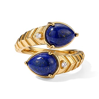 https://tjcuk.sirv.com/Products/86/8/8680753/EverTrue-Lapis-Lazuli-White-Zircon-Bypass-Ring-in-Yellow-Gold-Tone-4-5_8680753.jpg?w=342&h=342