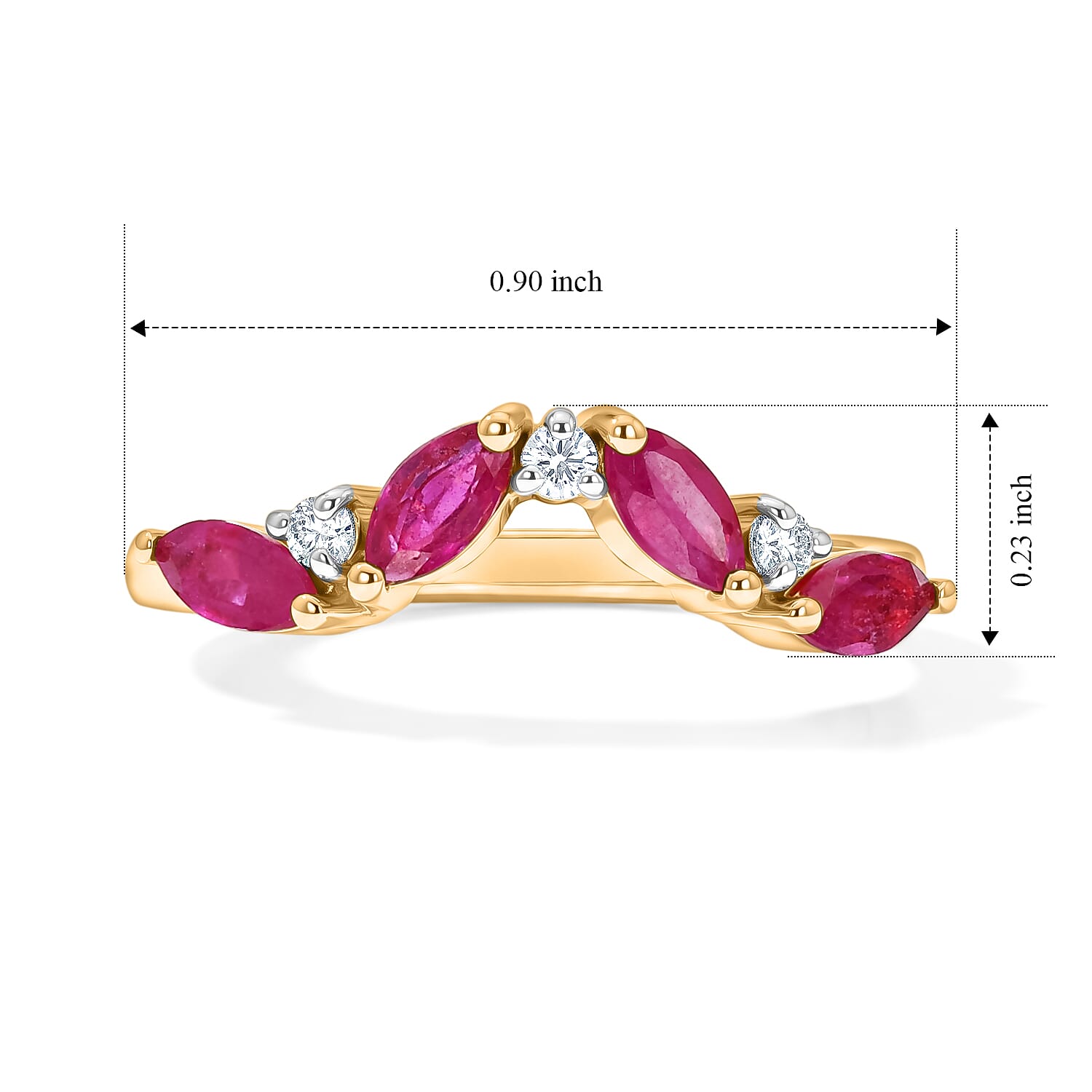 D'Joy - Moissanite Ring in Sterling Silver