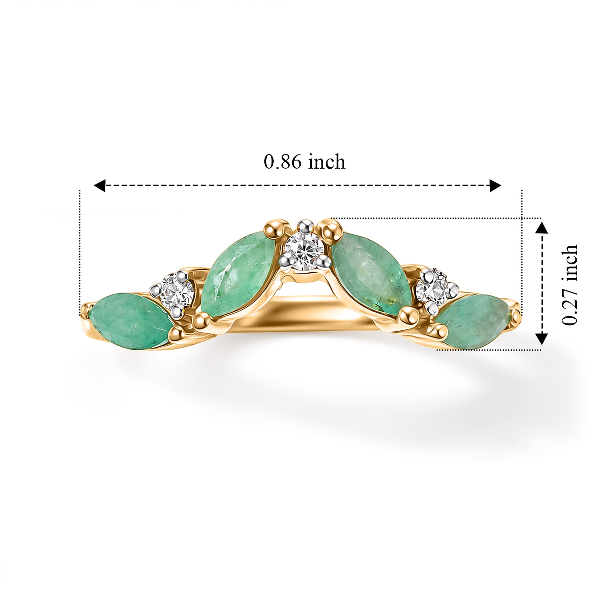 D'Joy - Moissanite Ring in Sterling Silver