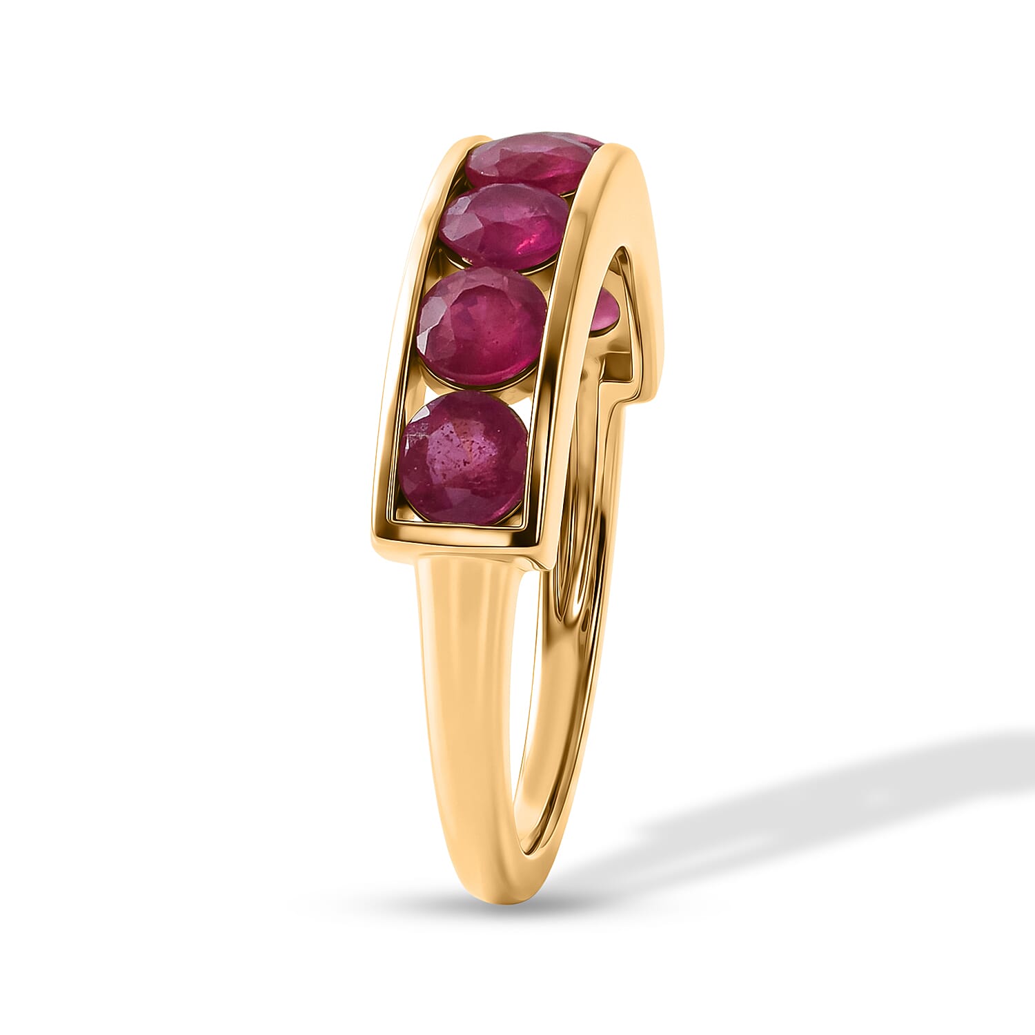 D'Joy Fissure Filled Ruby Ring Sterling Silver  2.800  Ct.