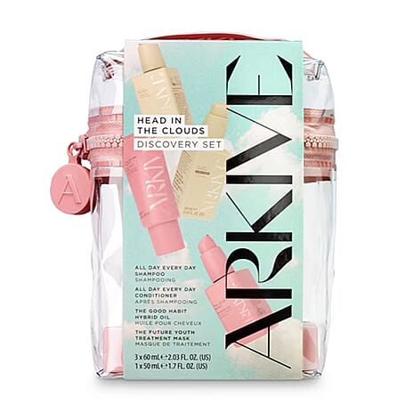ARKIVE Head In The Clouds Kit (Includes 60ml Shampoo, 60ml Conditioner, 60ml Treatment Mask, 50ml Hair Oil & Bag)