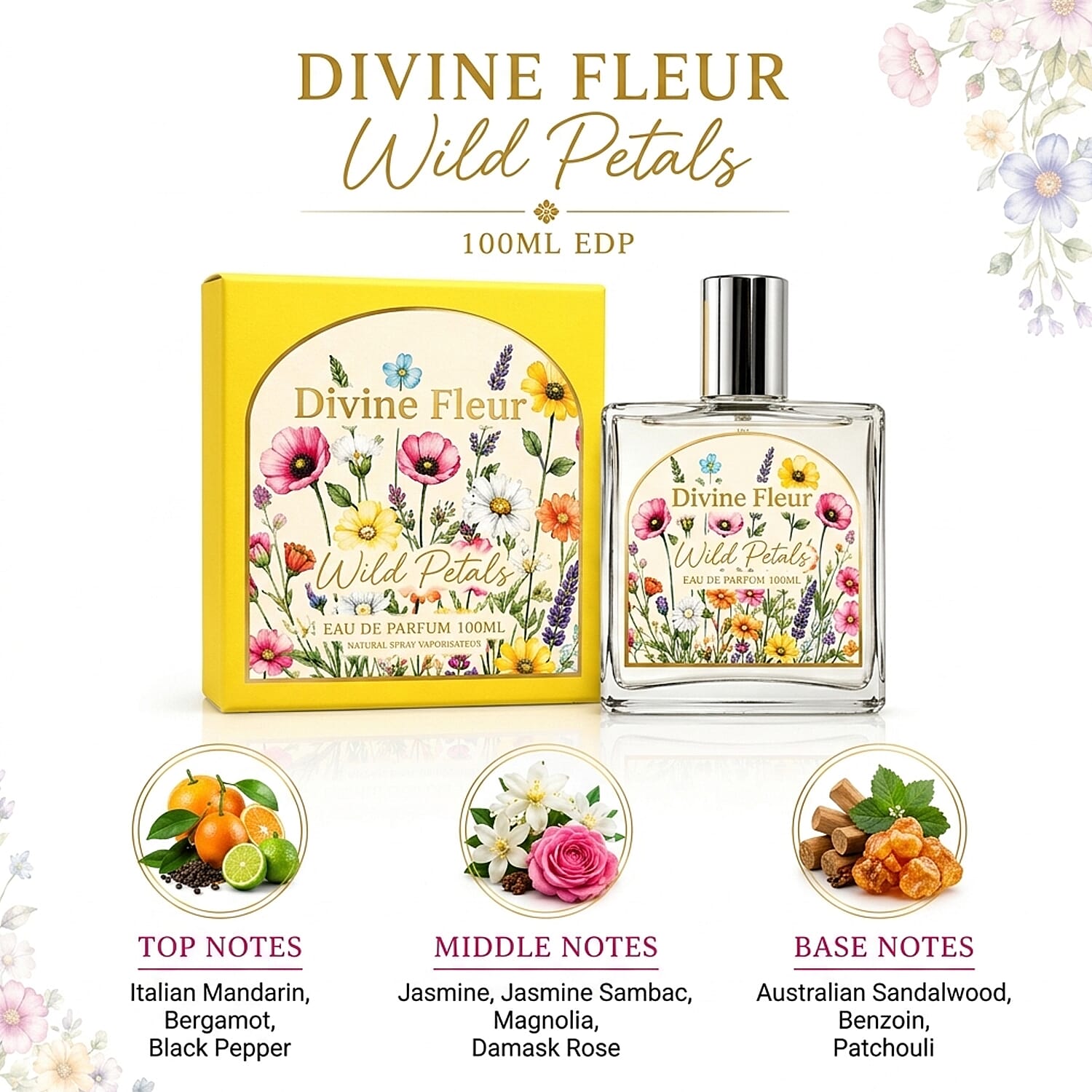 Laurelle Divine Fleur Wild Petals EDP - 100ml