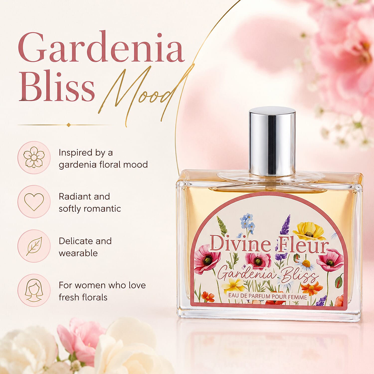 Laurelle Divine Fleur Gardenia Bliss 100ml EDP
