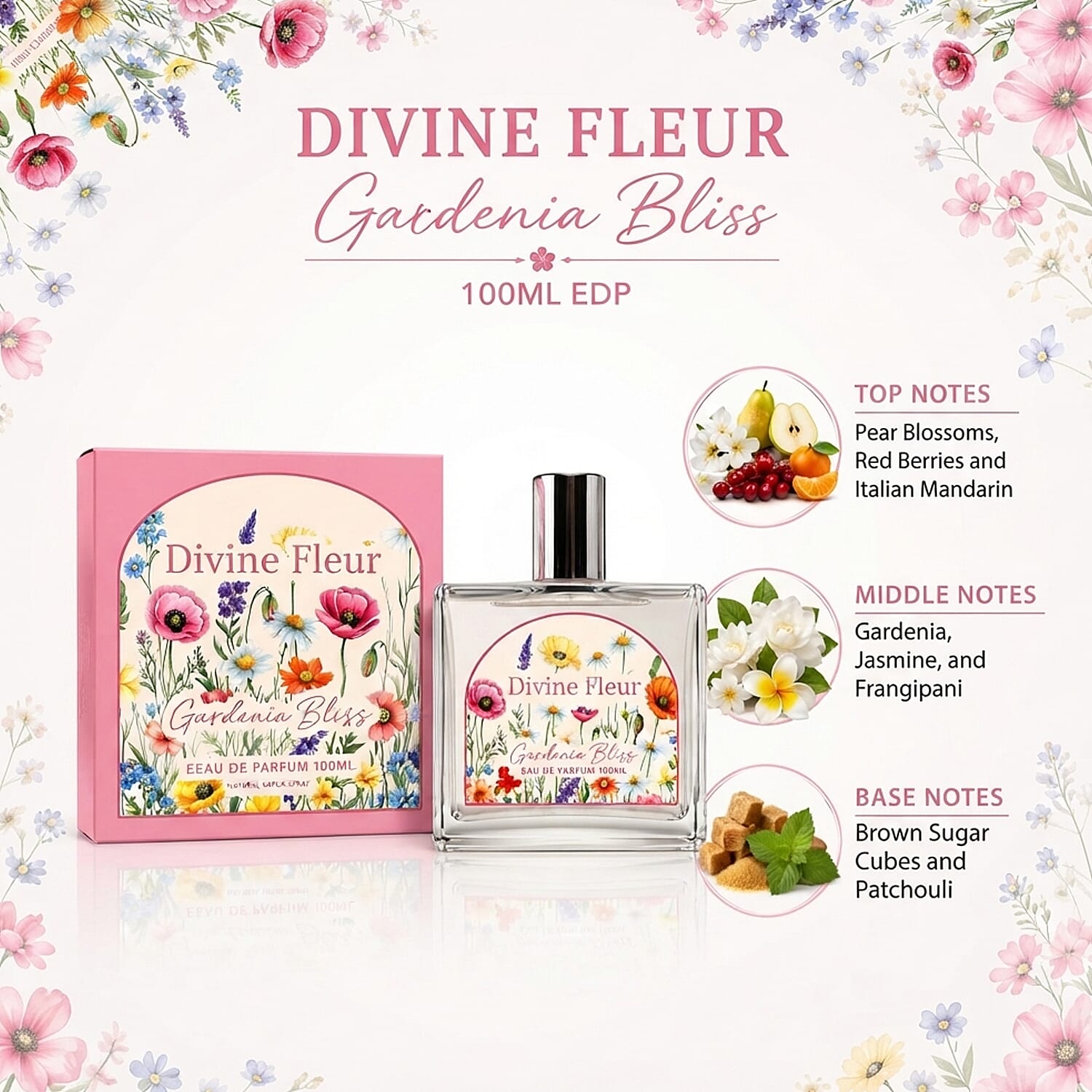 Laurelle Divine Fleur Gardenia Bliss 100ml EDP
