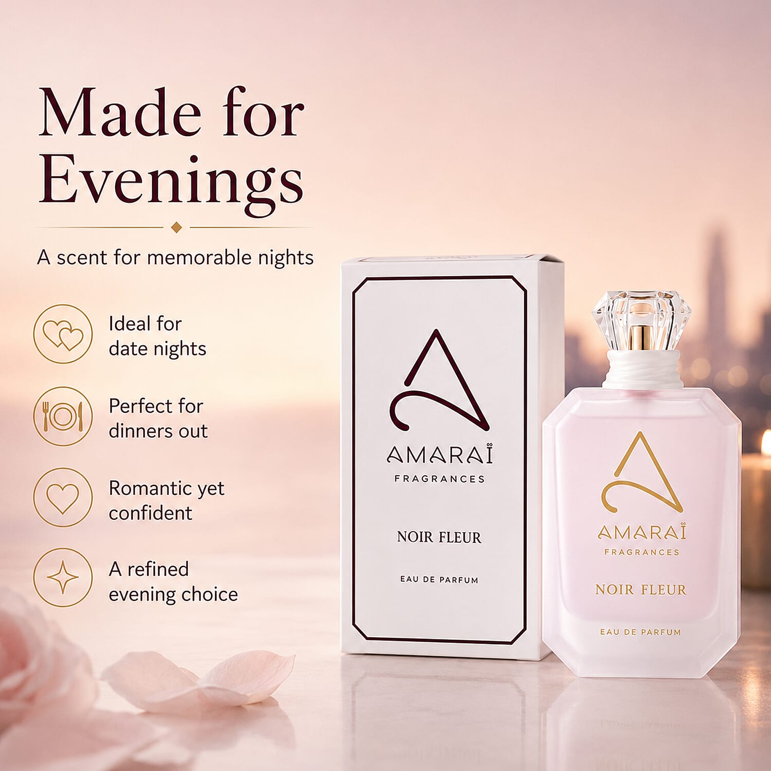 NEW ARRIVAL- Laurelle Amarai Noir Fleur EDP - 100ml