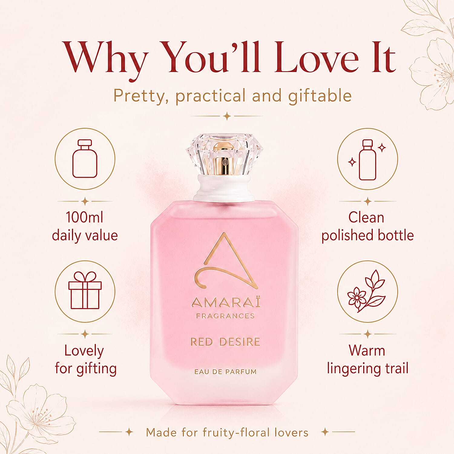 Laurelle Amarai Red Desire EDP - 100ml