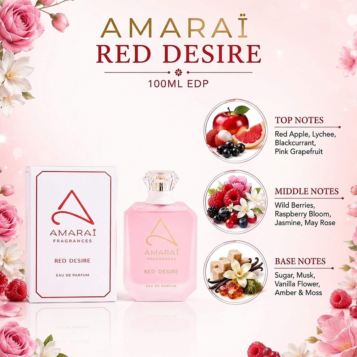 Laurelle Amarai Red Desire EDP - 100ml