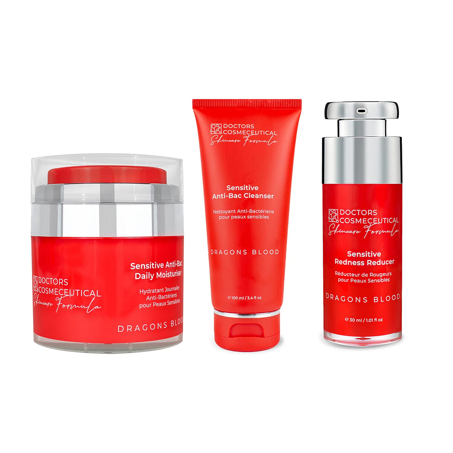 Doctors Formula- Dragons Blood Cleanser, Redness Reducer &  Sensitive Day Moisturiser