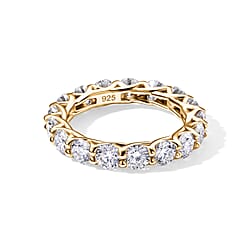 D'Joy - Moissanite Band Ring in Sterling Silver 4.10 Ct.