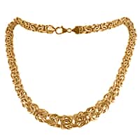 9K Yellow Gold Hand Made Byzantine Necklace (Size - 20) with Lobster Clasp, Gold Wt. 22.83 Gms