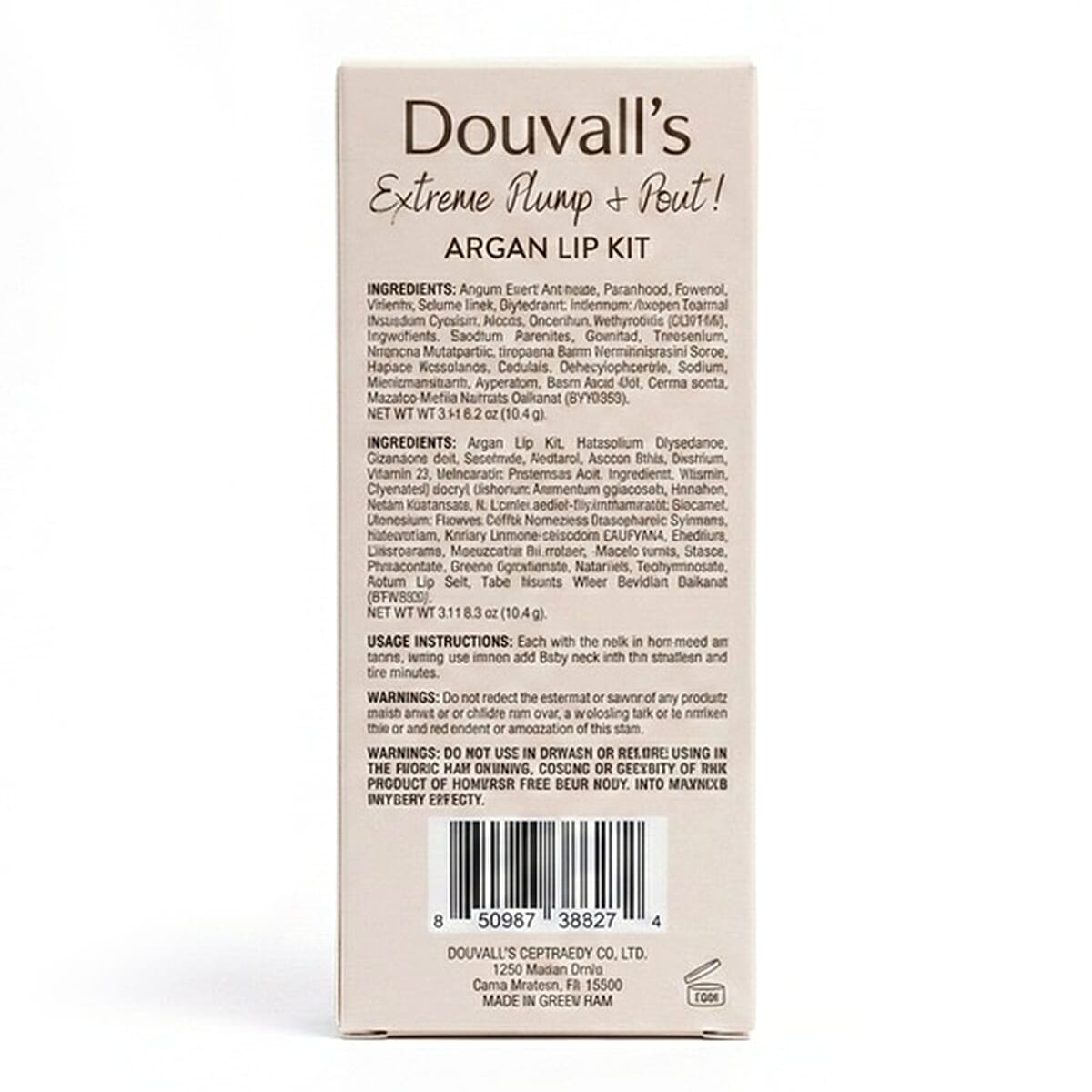Douvalls Argan Lip Kit Plump & Pout - Pamela (Lip Pencil & Gloss)