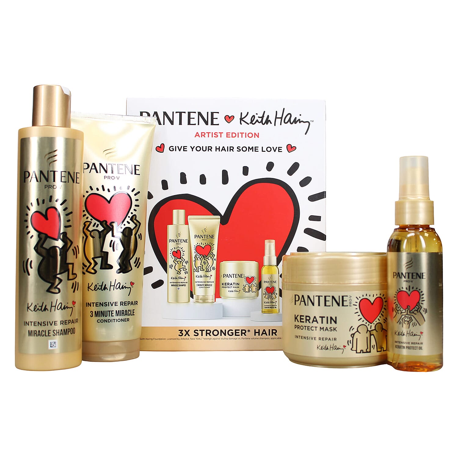 Pantene Artist Edition Haircare Set of 4 - Shampoo, Conditioner, Mask And Oil