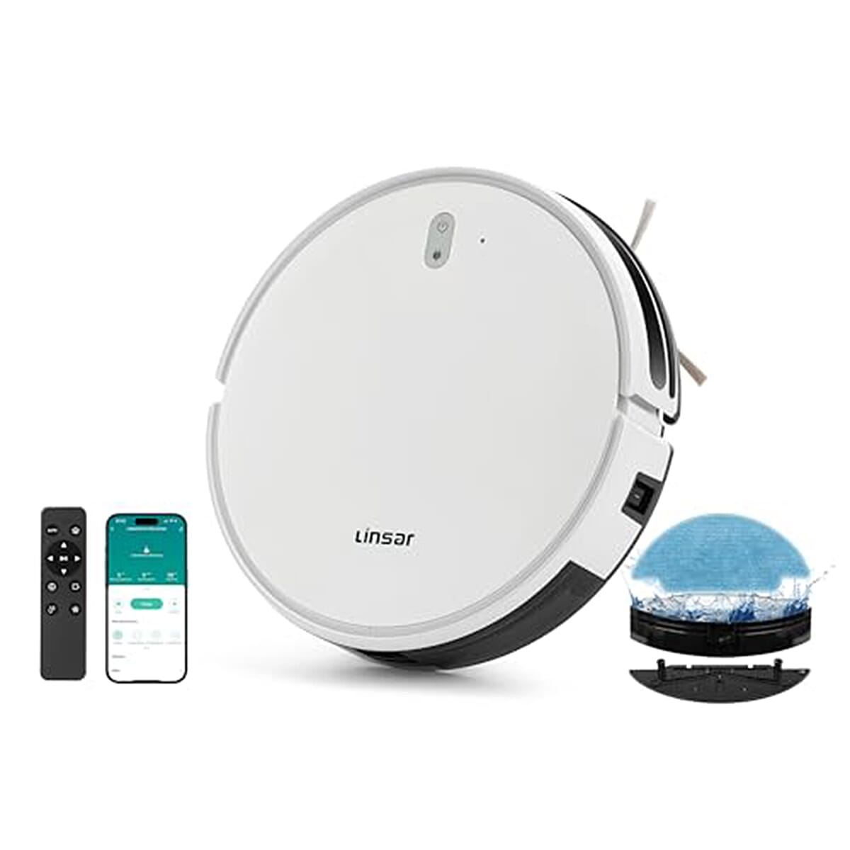 Linsar Robotic Vacuum & Mop - White