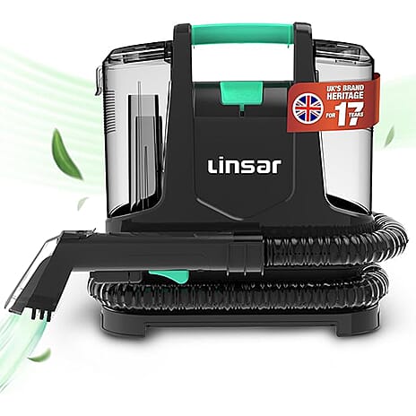Linsar Portable Carpet and Upholstery Cleaner - Vacuum Machine - Black