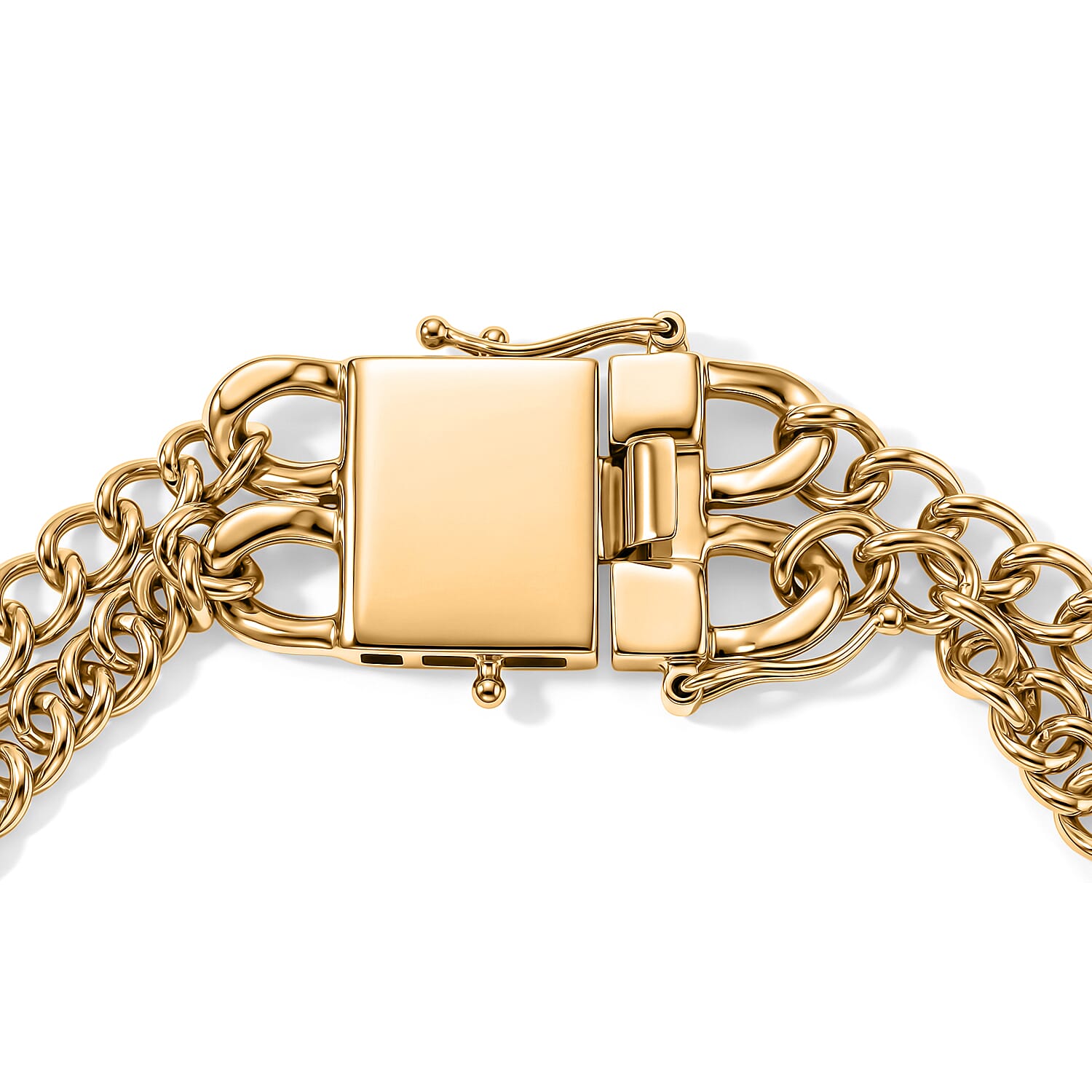EverTrue - Labradorite Chain Bracelet (Size - 7.5) with GB Lock Box in Yellow Gold Tone 10.60 Ct.