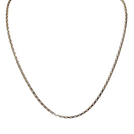 9K Yellow Gold Venziana Box Chain (Size - 16.0) with Lobster Clasp