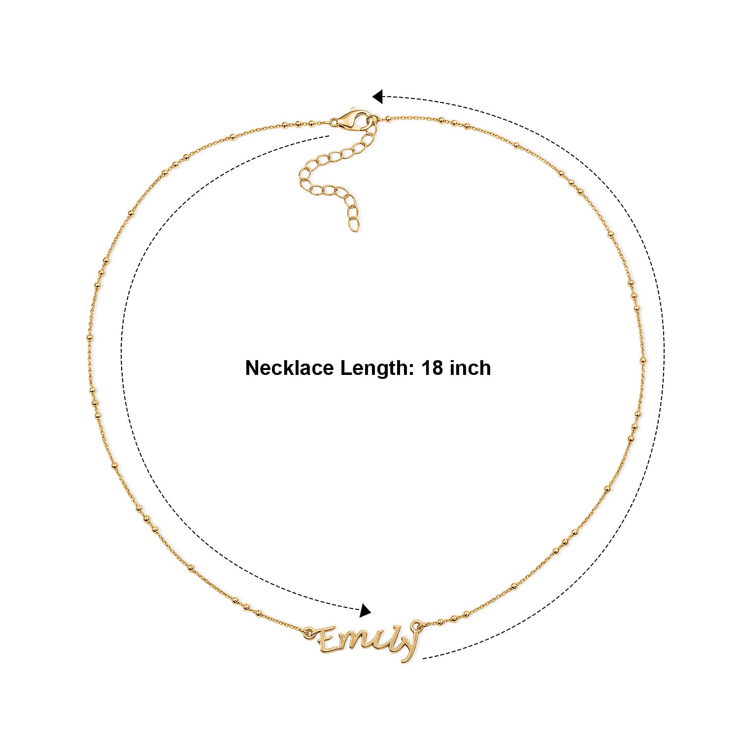 Rachel Galley - 18K Vermeil Yellow Gold Plated Sterling Silver Necklace (Size - 18-2 Ext)