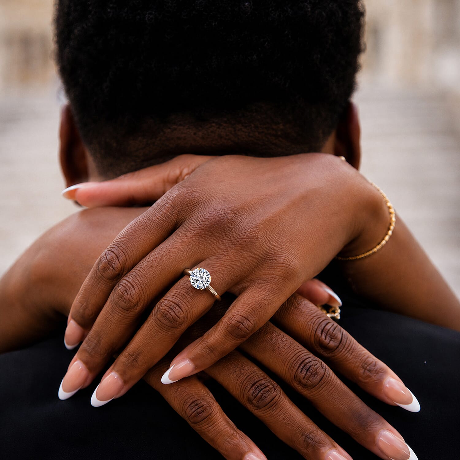 FIND OF THE MONTH - LUXURIANT 9K Gold 3 ct Lab Grown Diamond (VS/E-F) Solitaire Ring&nbsp;