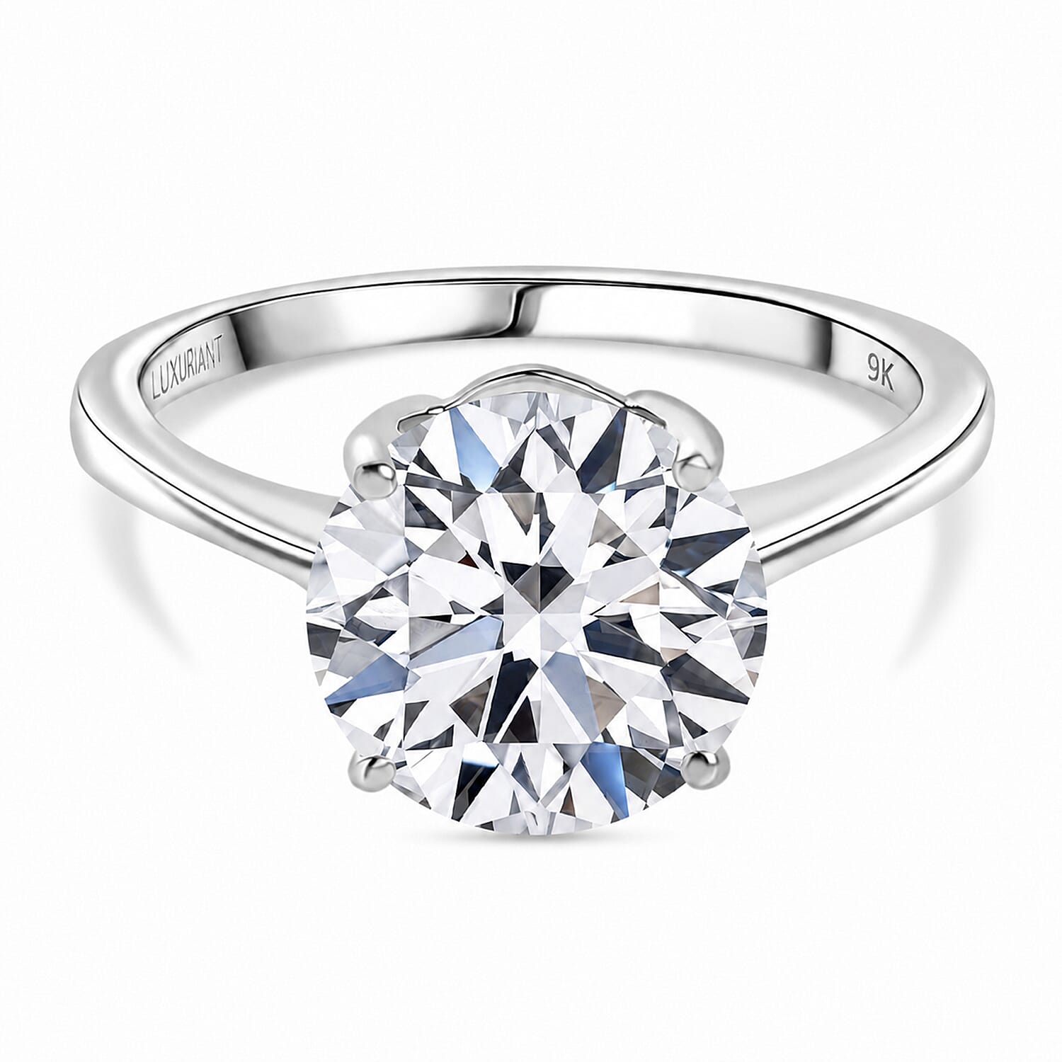 FIND OF THE MONTH - LUXURIANT 9K Gold 3 ct Lab Grown Diamond (VS/E-F) Solitaire Ring&nbsp;