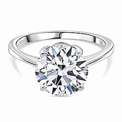 FIND OF THE MONTH - LUXURIANT 9K Gold 3 ct Lab Grown Diamond (VS/E-F) Solitaire Ring&nbsp;