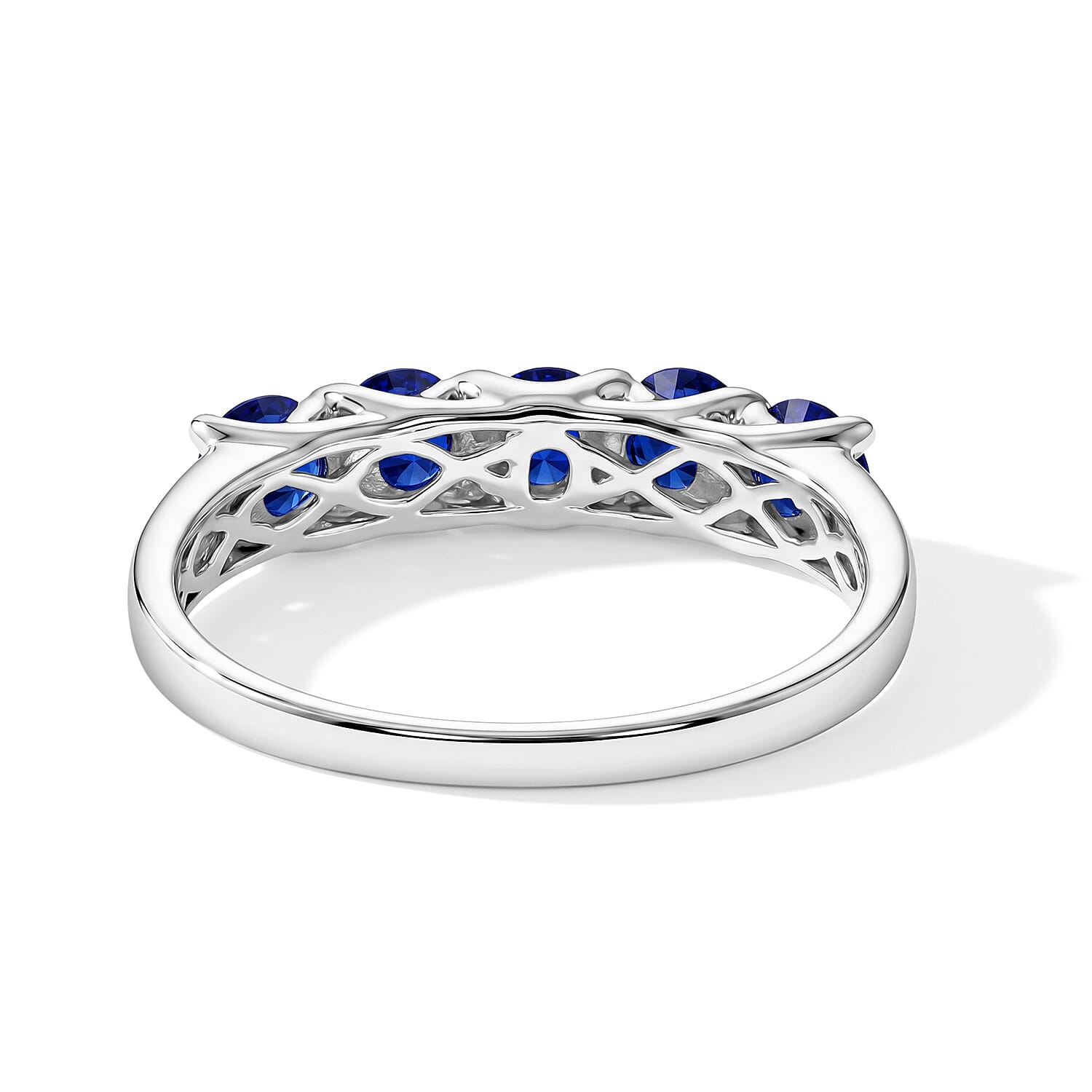 D'Joy - Tanzanian Blue Spinel Ring in Rhodium Overlay Sterling Silver 1.10 Ct.