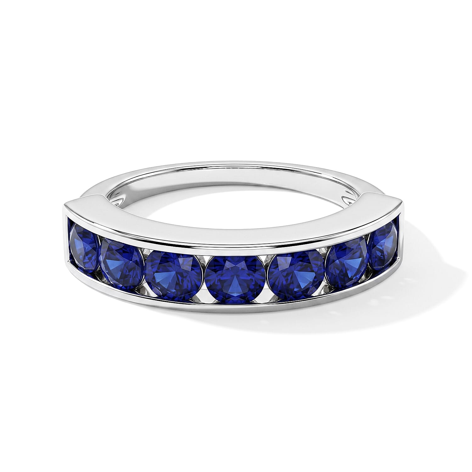 D'Joy - Tanzanian Blue Spinel Ring in Rhodium Overlay Sterling Silver 1.54 Ct.
