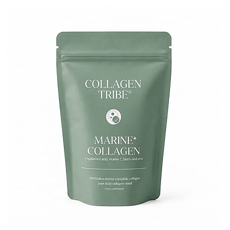Collagen Tribe Marine- 500 Dalton Tripeptide Collagen With Hyaluronic Acid, Vitamin C, Biotin & Zinc - 108 Grams