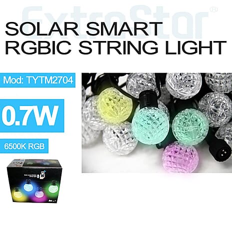 Solar-Powered Smart RGB Round Diamond Ground Lights - Red