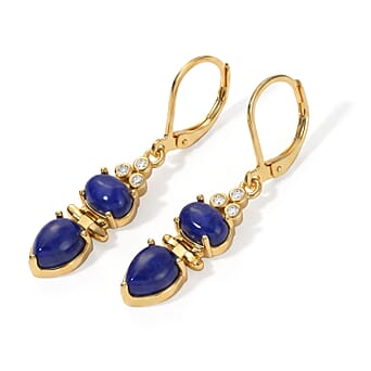 https://tjcuk.sirv.com/Products/87/1/8712389/EverTrue-Lapis-Lazuli-Moissanite-Dangling-Earring-with-Lever-Back-in-Y_8712389_3.jpg?w=342&h=342