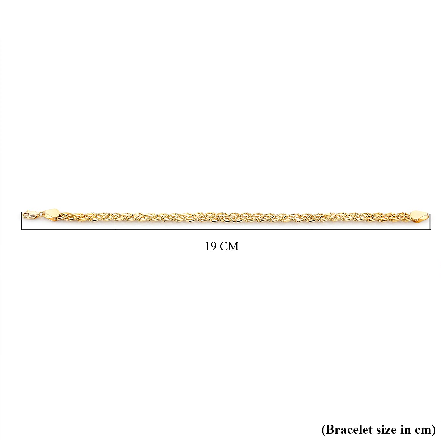 Close Out Deal - 9K Yellow Gold Barrel and Beads Twisted Bracelet (Size - 7.5) With Lobster Clasp, Gold Wt. 4.40 Gms