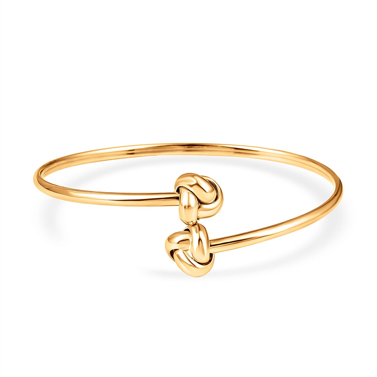 ILIANA 18K Yellow Gold Bangle with Adjustable Knot Size 7 Gold Wt. 4.3 Gms 8716407 TJC