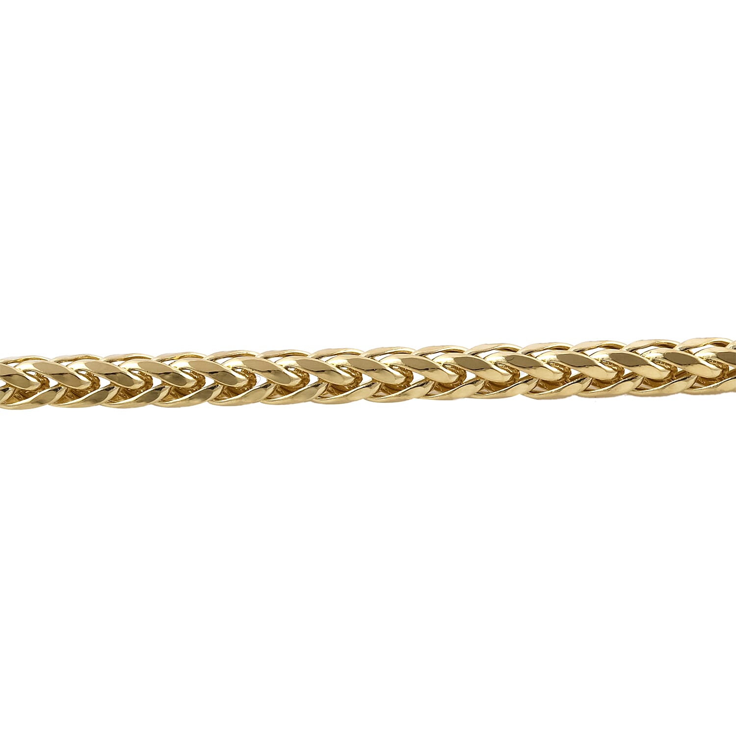 9K Yellow Gold Spiga Necklace with Lobster Clasp (Size - 24), Gold Wt. 6.00 Gms.