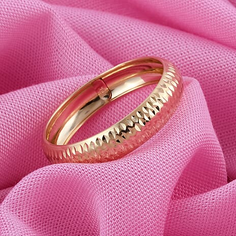 Close Out Deal 9K Yellow Gold Diamond Cut Band Ring