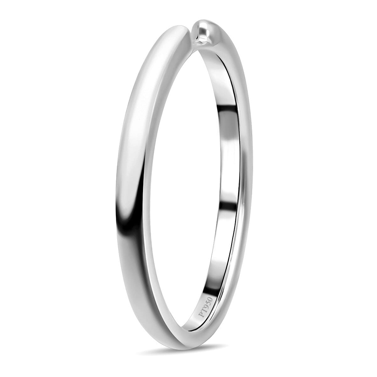 950 Platinum Ring Mounting, Platinum Wt. 5.90 Gms