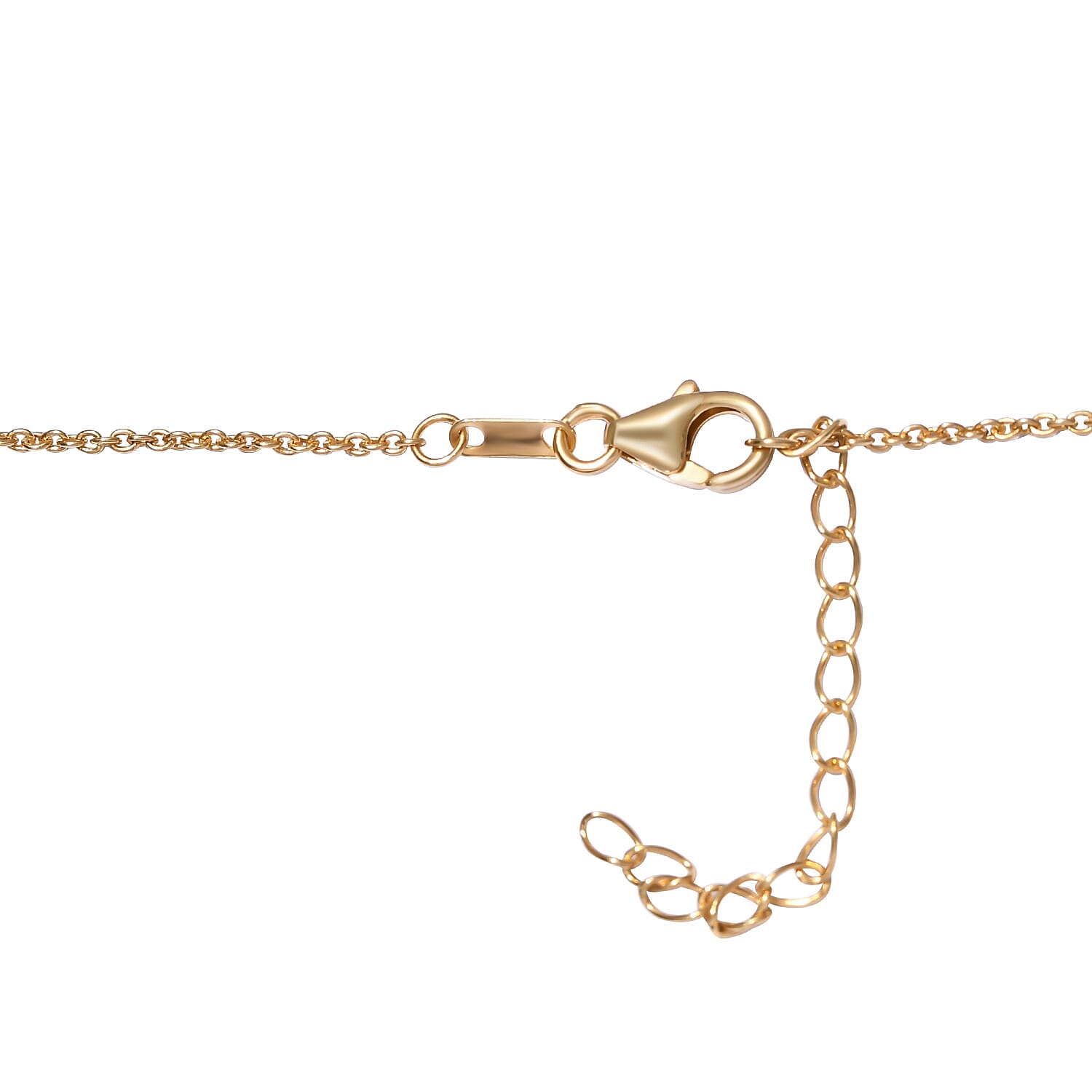 Demantoid Garnet and Natural Zircon Necklace (Size - 18-2 Inch Ext.) in 14K Gold Overlay Sterling Silver 2.78 Ct, Silver Wt. 10.13 Gms