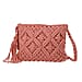 Cotton Crossbody Macrame Bag with Long Handle - White