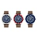 Timberland Maybury Blue 45 mm Dial 5 ATM Water Resistant Watch with Brown Colour Leather Strap