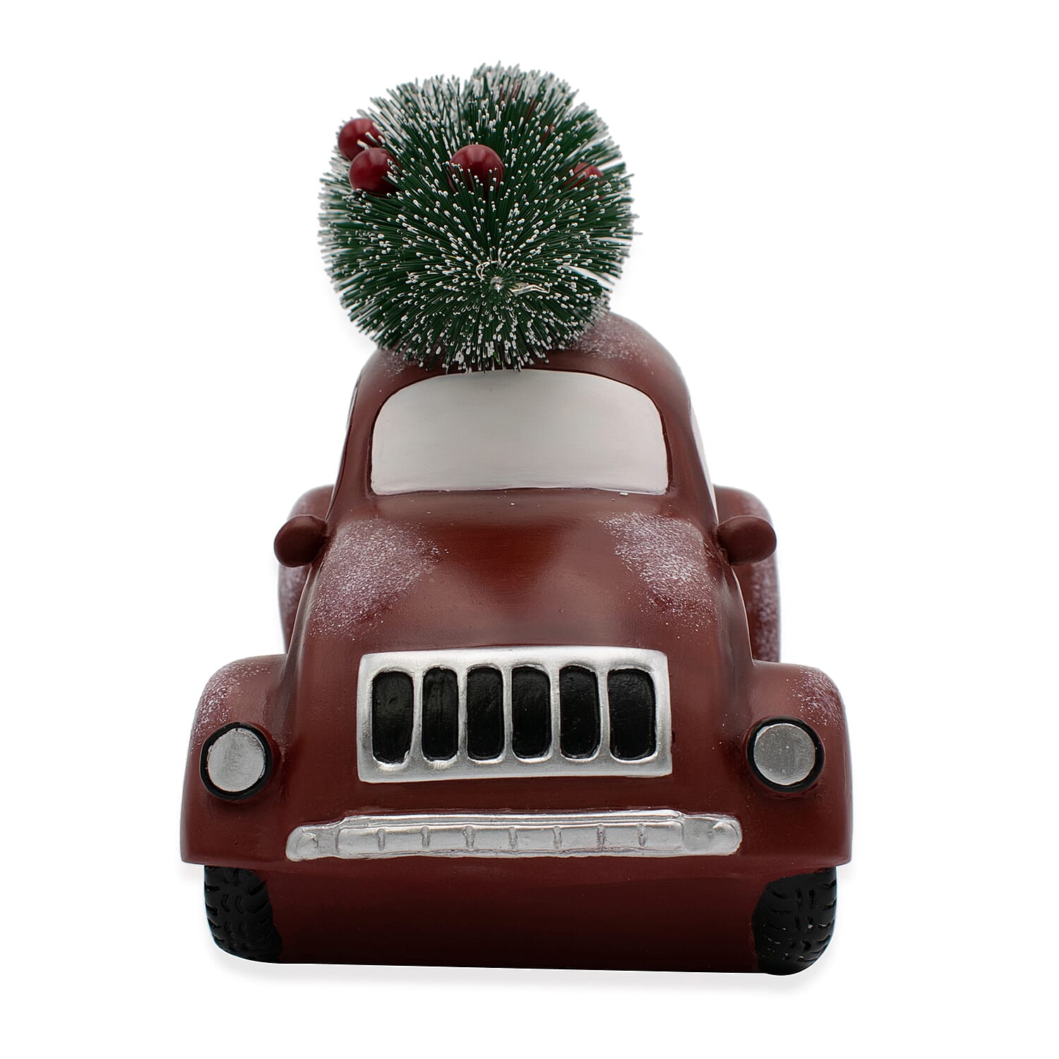 Christmas Car with LED Tree - Red