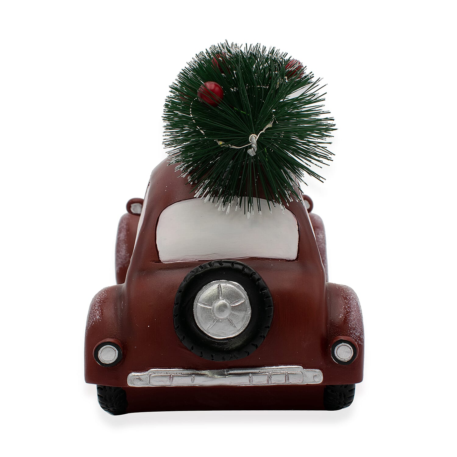 Christmas Car with LED Tree - Red