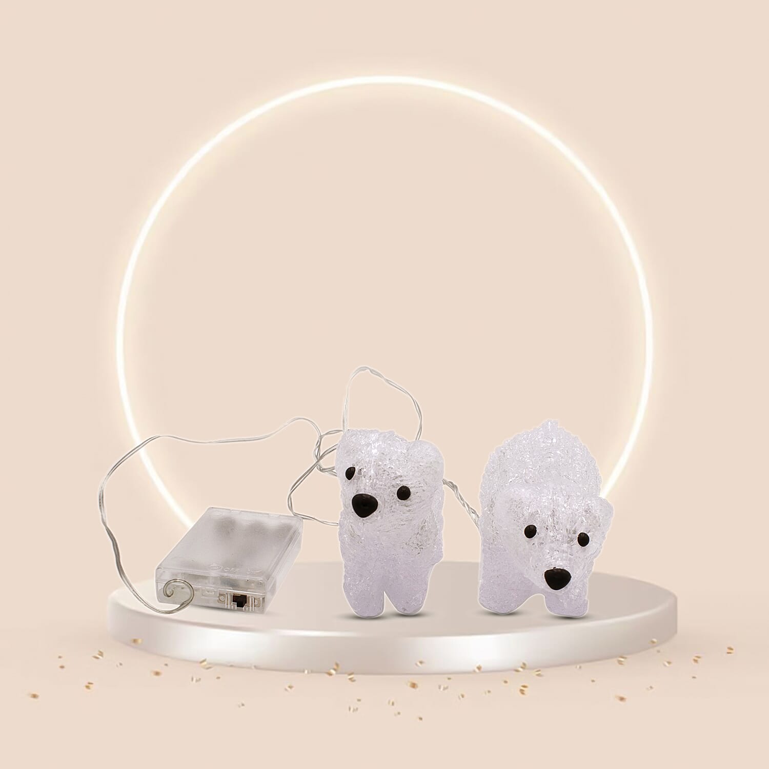 Set of 2 LED Polar Bears