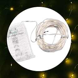 100 LED Lights with Flashing - Timer - Warm Light