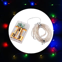 100 LED Lights with Flashing - Timer - Warm Light