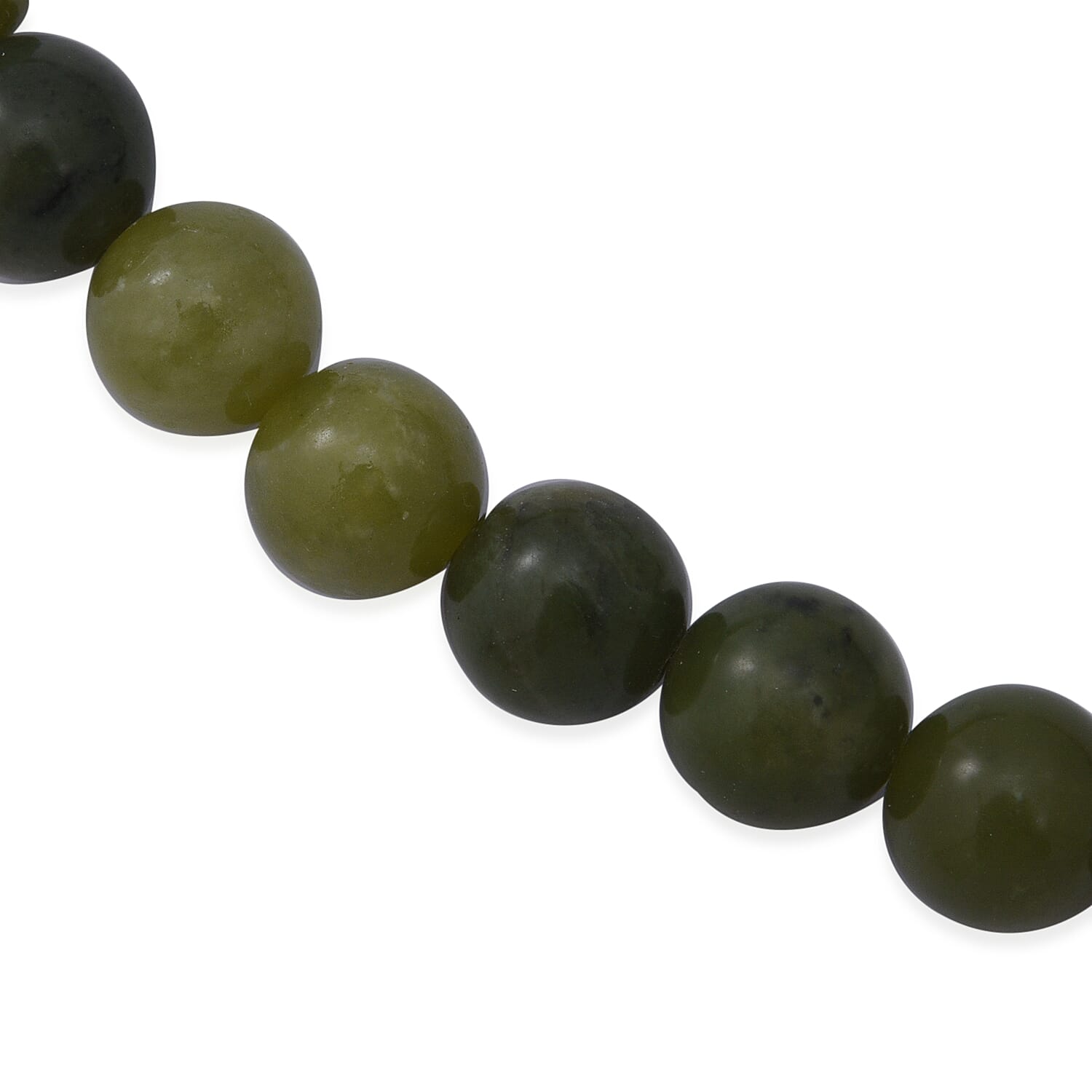 TJC Launch - Connemara round bead Necklace (Size - 20) in Platinum Overlay Sterling Silver - 250 CT 8MM