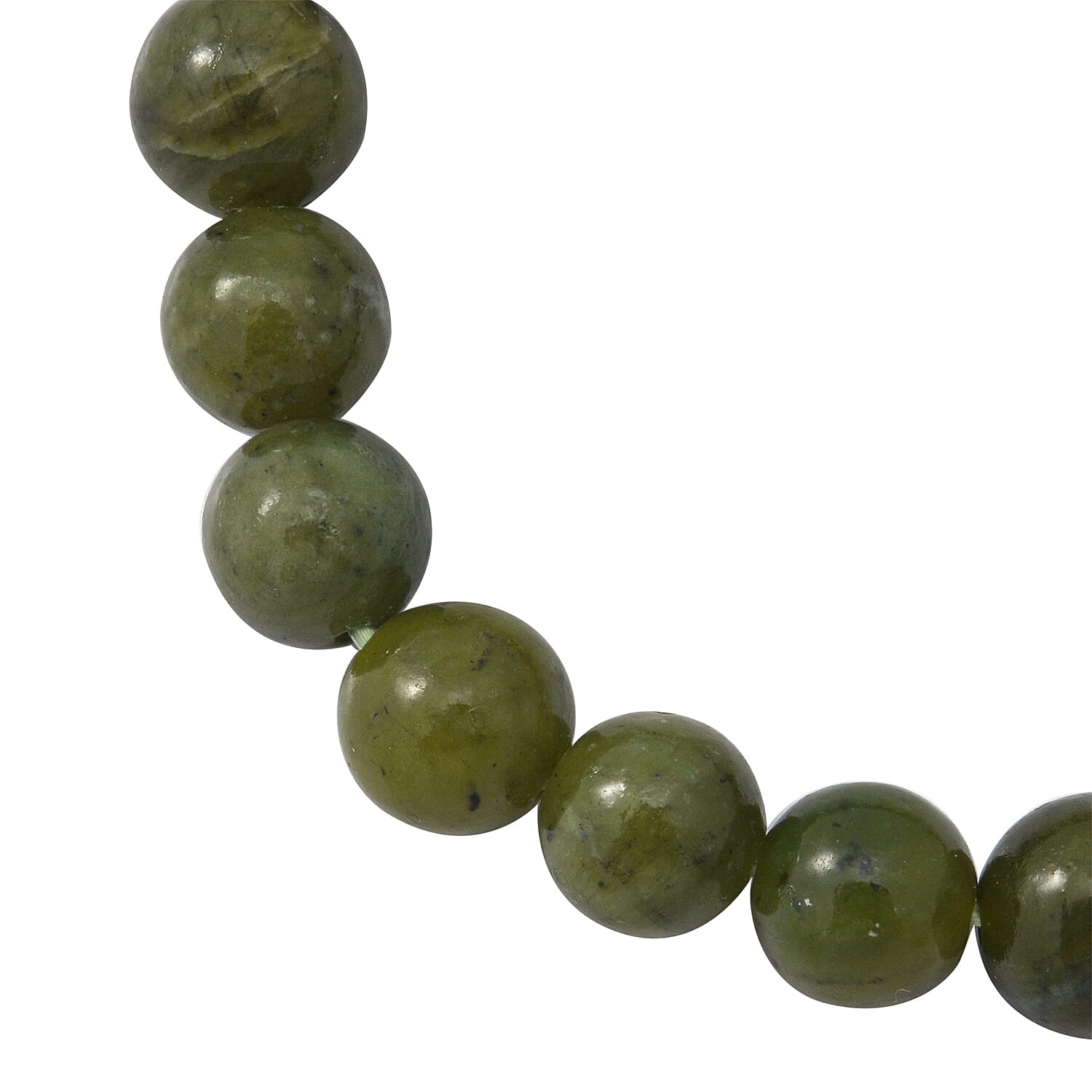 Connemara Round Beads Stretchable Bracelet (Size - 7) 80 Cts, 8MM