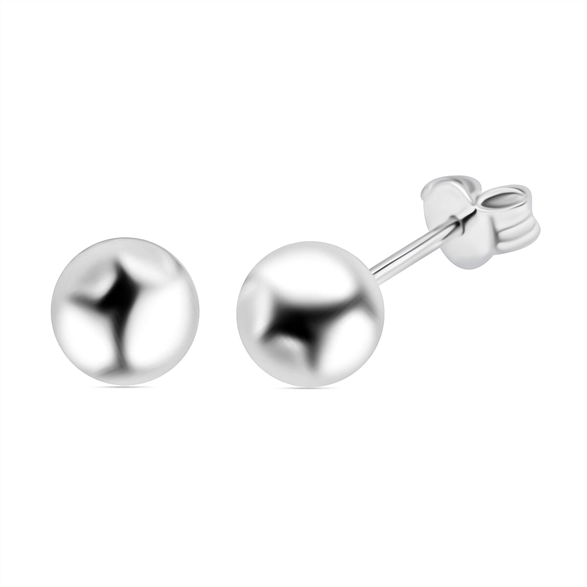 Biggest Close Out - Set of 3 Simulated Diamond Earrings (With Push Back - Clasp) in Sterling Silver